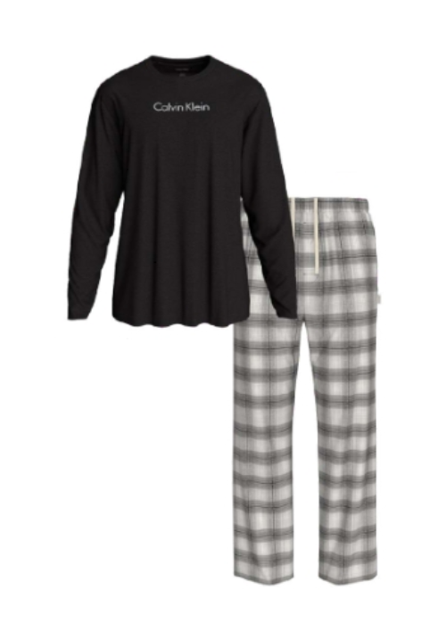 Calvin Klein pigiama 2 pezzi pantalone flanella NM2955 JJX